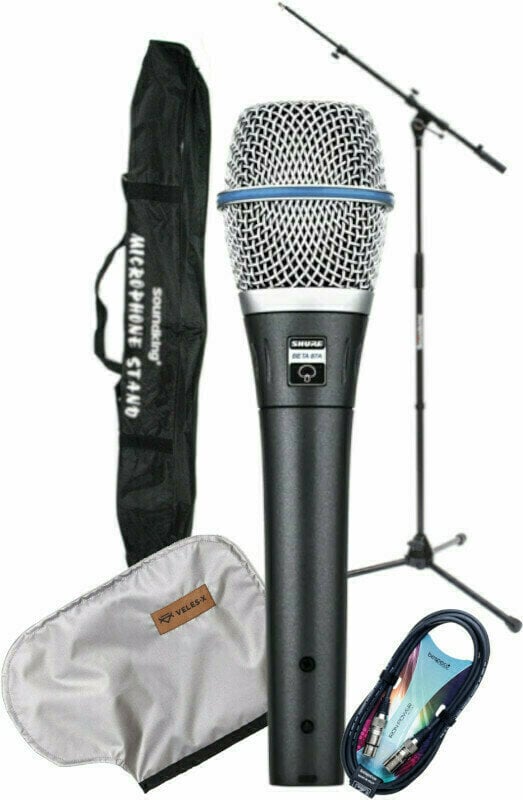 Micrófono de condensador vocal Shure BETA87A SET Micrófono de condensador vocal