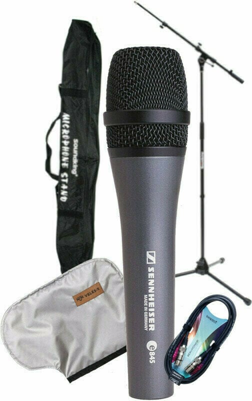 Mikrofon dynamiczny wokalny Sennheiser E845 SET Mikrofon dynamiczny wokalny