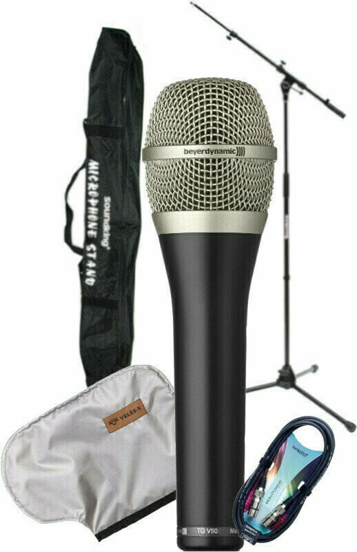 Microfone dinâmico para voz Beyerdynamic TGV50D SET Microfone dinâmico para voz
