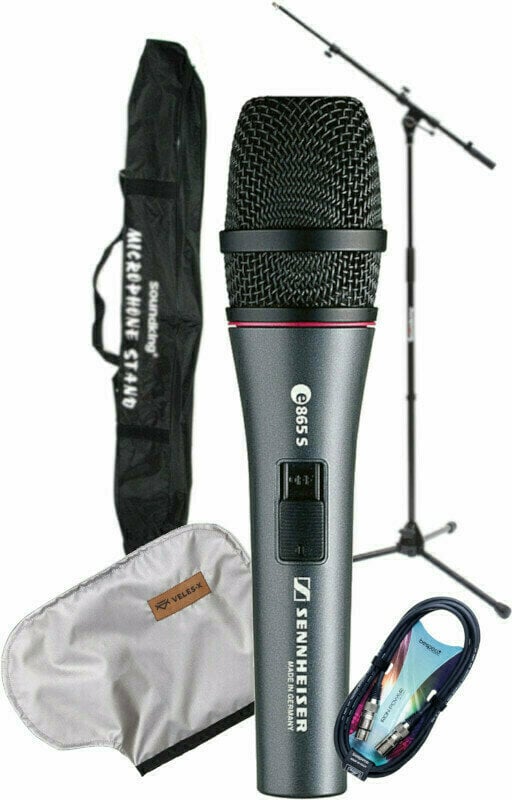 Kondenzátorový mikrofon pro zpěv Sennheiser E865-S SET Kondenzátorový mikrofon pro zpěv