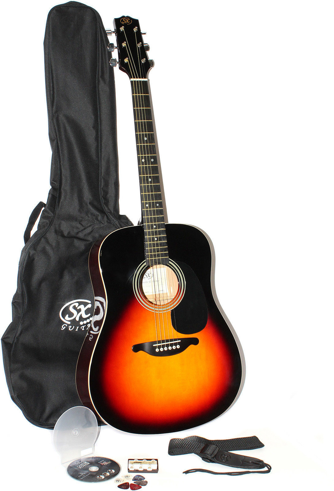 Acoustic Guitar SET SX DG 150 K VS
