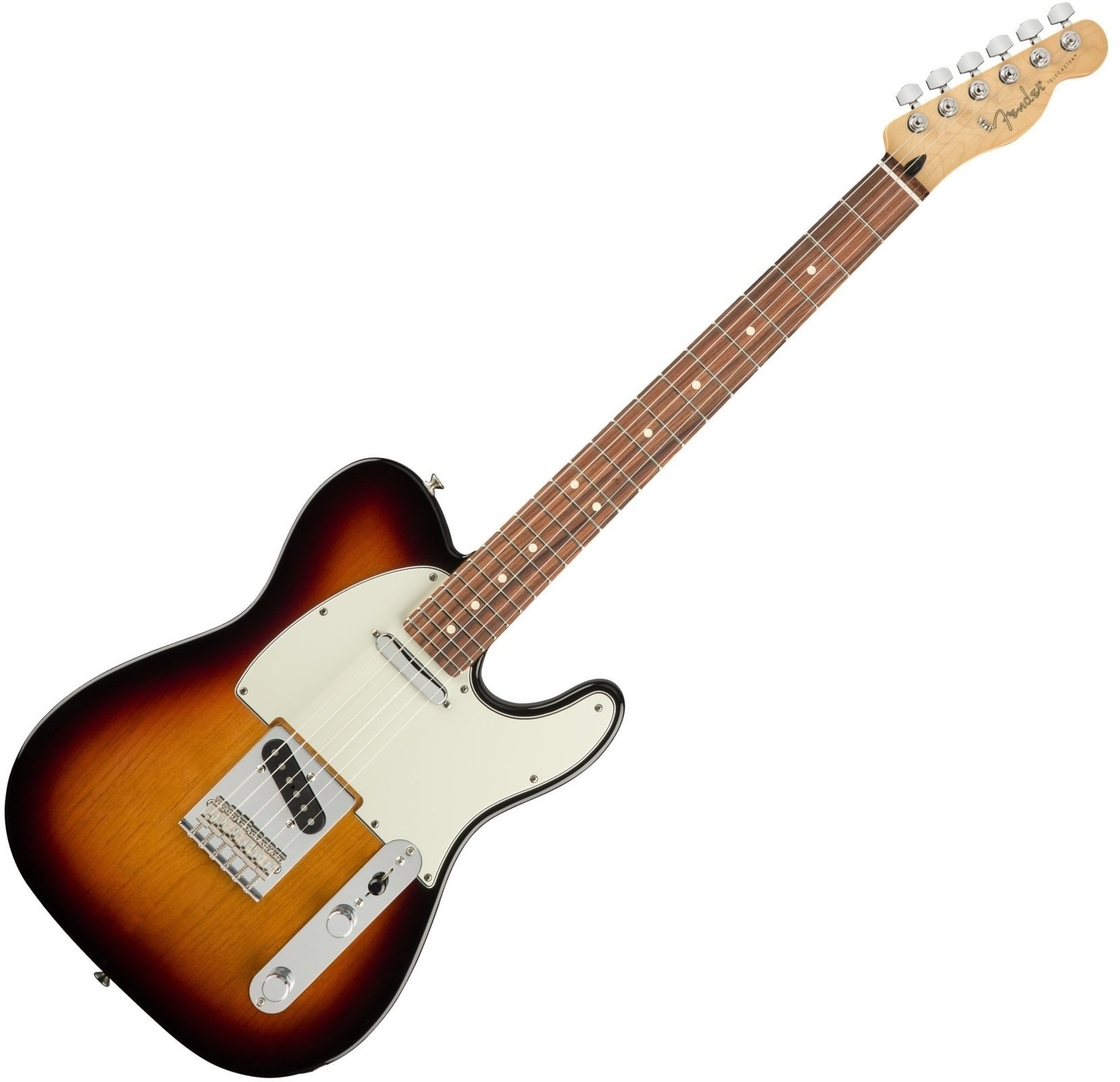 Elektrisk gitarr Fender Player Series Telecaster PF 3-Tone Sunburst