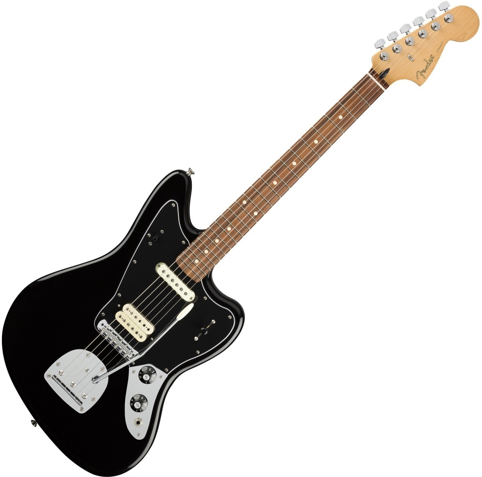 Elektrische gitaar Fender Player Series Jaguar PF Zwart