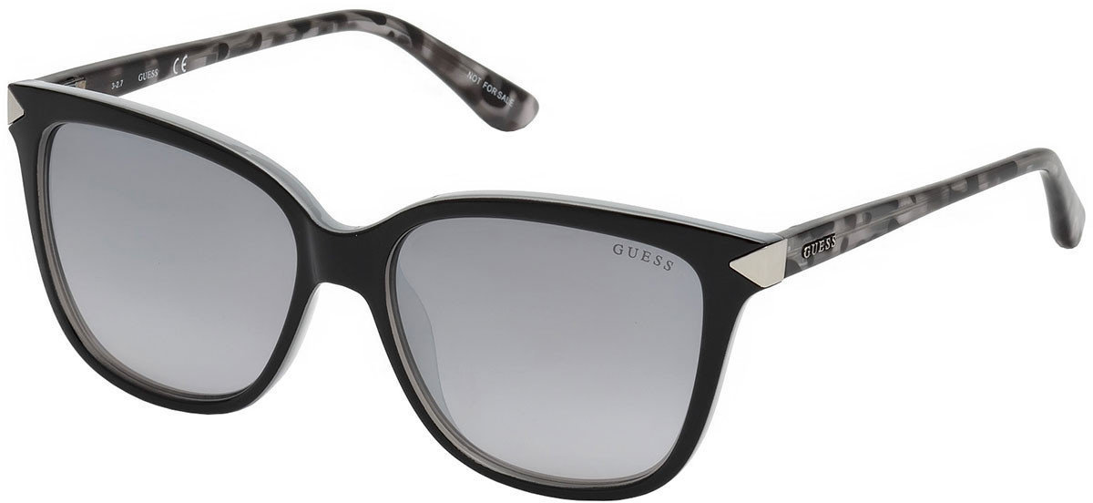 Lifestyle Glasses Guess GU7551 01C 56 Shiny Black /Smoke Mirror