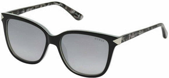 Lifestyle okulary Guess GU7551 01C 56 Shiny Black /Smoke Mirror - 1