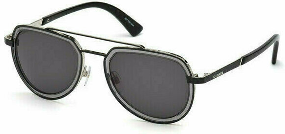 Lifestyle cлънчеви очила Diesel DL0266 02A 53 Matte Black/Smoke - 1