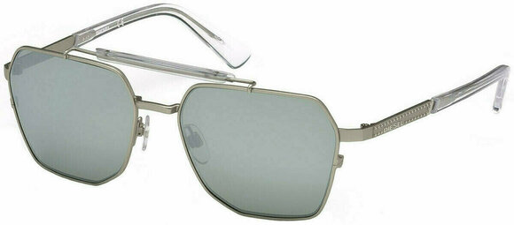 Lifestyle Glasses Diesel DL0256 16C 56 Shiny Palladium/Smoke Mirror - 1