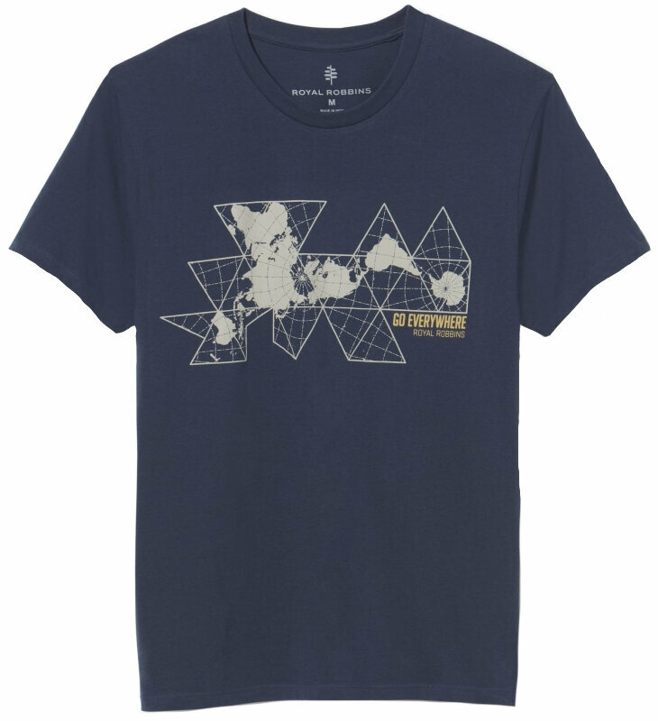 T-shirt de exterior Royal Robbins Unfold the Map Navy M T-Shirt