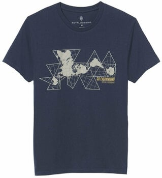 T-shirt de exterior Royal Robbins Unfold the Map Navy M T-Shirt - 1