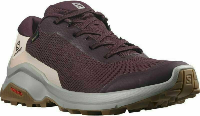 Womens Outdoor Shoes Salomon X Reveal GTX W Wine Tasting/Alloy/Peachy Keen 39 1/3 Womens Outdoor Shoes