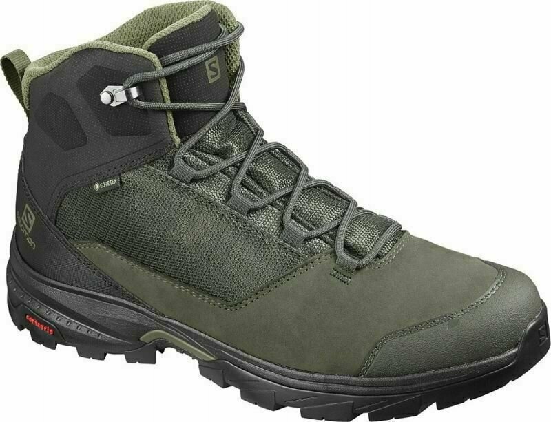 Mens Outdoor Shoes Salomon Outward GTX Peat/Black/Burnt Olive 45 1/3 Mens Outdoor Shoes