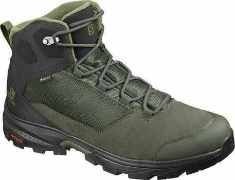 Pánské outdoorové boty Salomon Outward GTX Peat/Black/Burnt Olive 45 1/3 Pánské outdoorové boty - 1