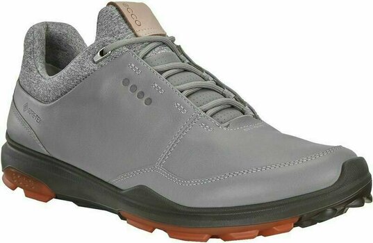 Heren golfschoenen Ecco Biom Hybrid 3 Mens Golf Shoes Wild Dove/Fire 45 - 1