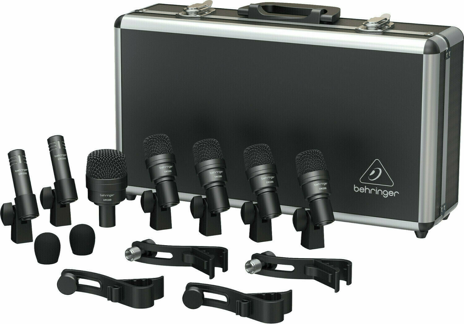 Conjunto de microfones para bateria Behringer BC1200 Conjunto de microfones para bateria