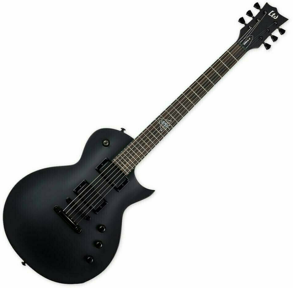 Elektromos gitár ESP LTD NERGAL-6 Black Satin