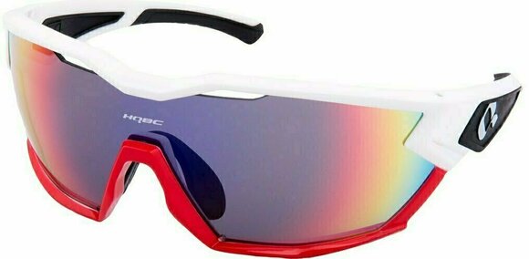 Kerékpáros szemüveg HQBC QX2 White/Red/Red Mirror Kerékpáros szemüveg - 1