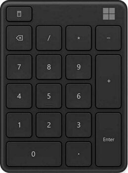 Computer Keyboard Microsoft Bluetooth Number Pad Wireless Black - 1