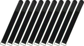 Velcro Cable Strap RockBoard Cable Ties Extra-Large Black 10 pcs Velcro Cable Strap 10
