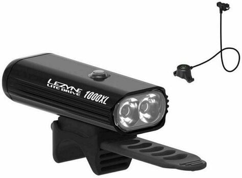 Pyörän valot Lezyne Lite Drive 1000XL Remote Loaded 1000 lm Remote Loaded Black/Hi Gloss Pyörän valot - 1