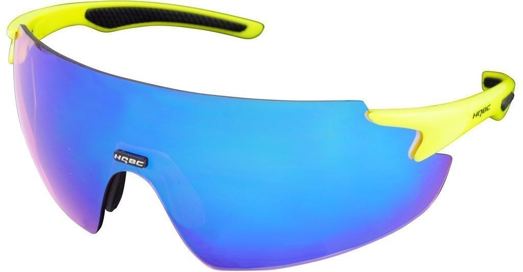 Колоездене очила HQBC QP8 Fluo Yellow/Blue Mirror Колоездене очила