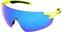 Cyklistické brýle HQBC QP8 Fluo Yellow/Blue Mirror Cyklistické brýle