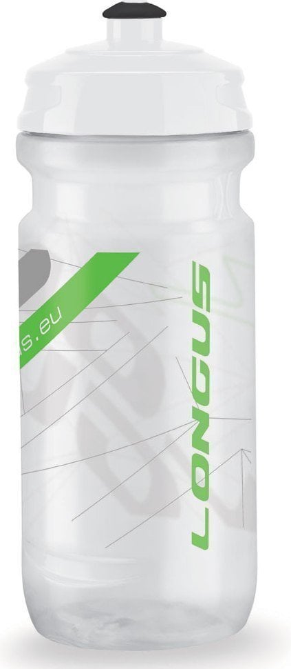 Cyklistická fľaša Longus Tesa Clear/Green 600 ml Cyklistická fľaša