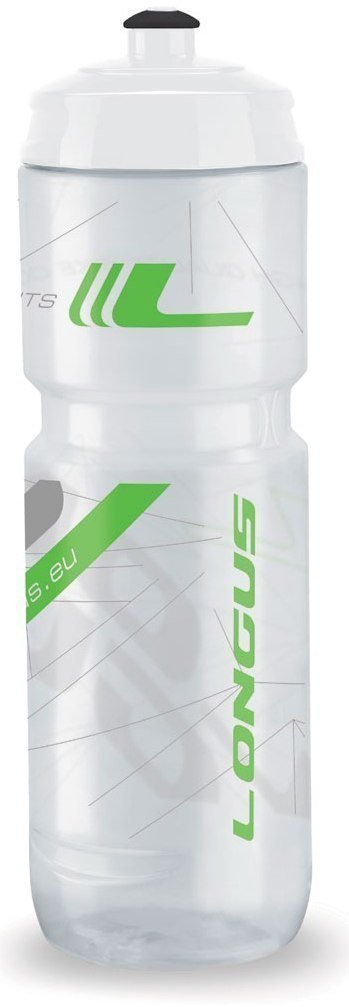 Cyklistická láhev Longus Tesa Clear/Green 800 ml Cyklistická láhev