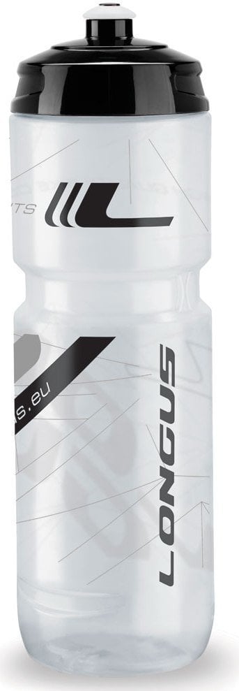 Cyklistická fľaša Longus Tesa Clear/Black 800 ml Cyklistická fľaša