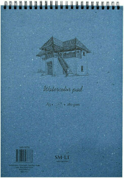 Visandiplokk Smiltainis Watercolor Pad Sketchbook 30 A3 280 g - 1