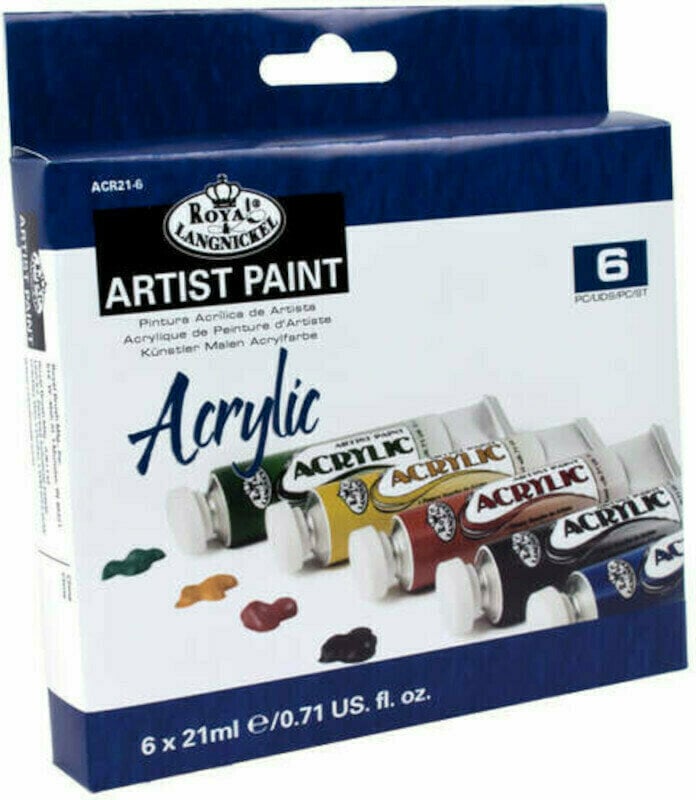 Akrilfesték Royal & Langnickel Akril festékek készlete 6 x 21 ml
