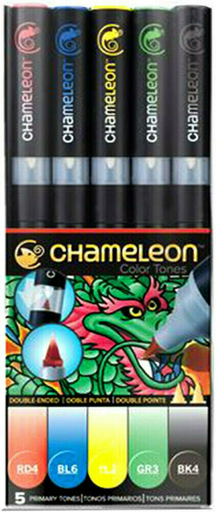 Merkintäkynä Chameleon Primary Tones Shading Marker Primary Tones 5 pcs