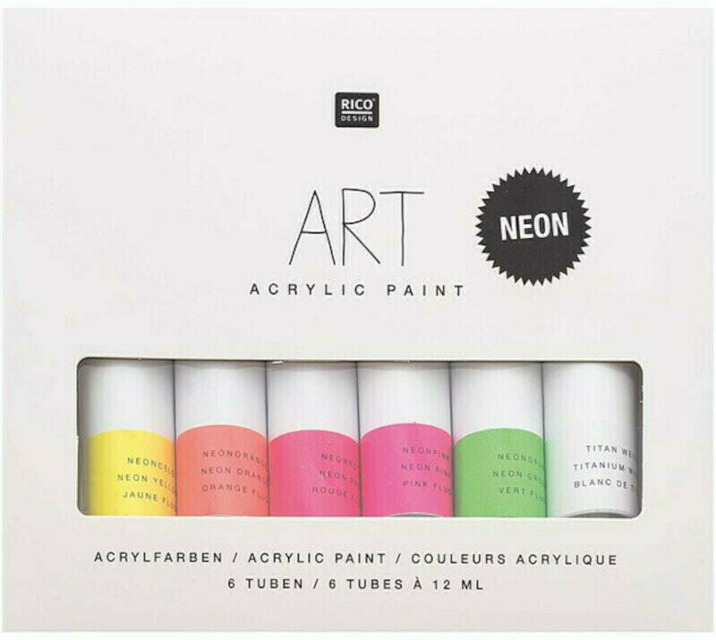 Colore acrilico Rico Design 7018-170 Set di colori acrilici 6x12 ml
