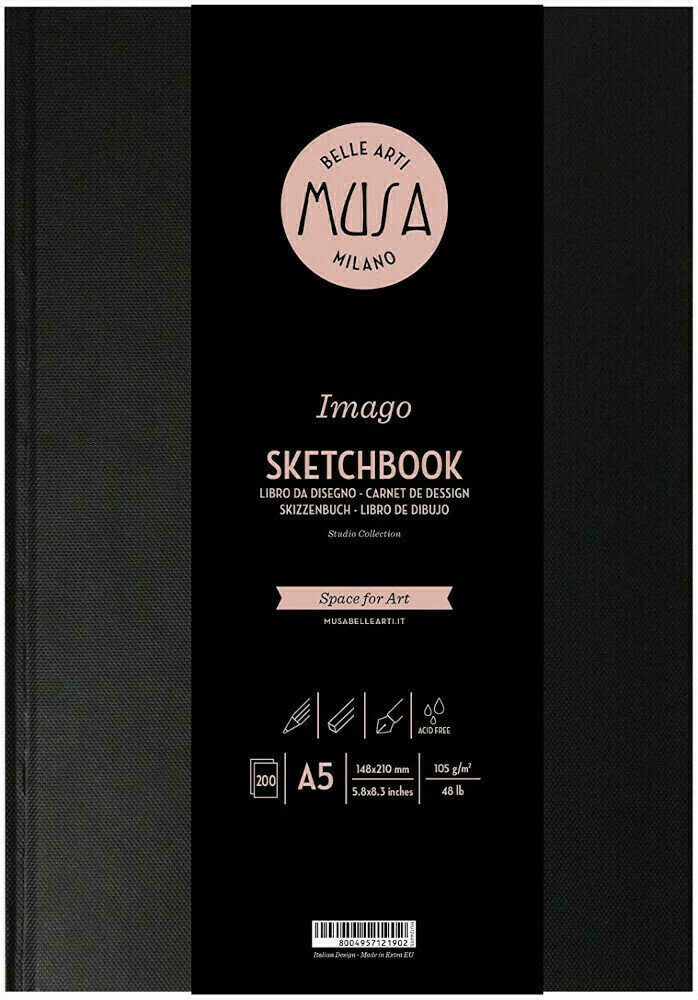 Luonnosvihko Musa Imago Sketchbook A5 105 g