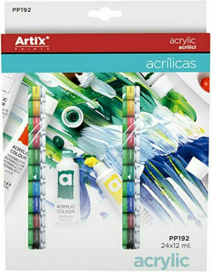 Akrilfesték Madrid Papel PP192 Akril festékek készlete 24x12 ml