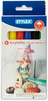 Marker Stylex 32817 Acrylic Marker Primary Tones 6 pcs - 1