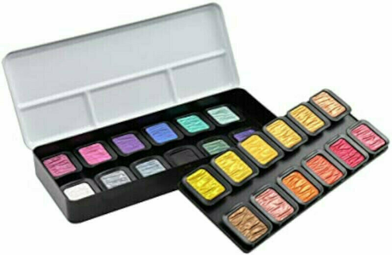 Peintures aquarelles Fine Tec F2400 Ensemble de peintures à l'aquarelle 24 pcs