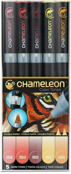 Markere Chameleon Warm Tones Árnyékoló filctoll Warm Tones 5 db - 1
