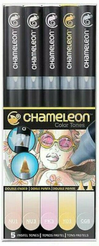 Markere Chameleon Pastel Tones Árnyékoló filctoll Pastel Tones 5 db