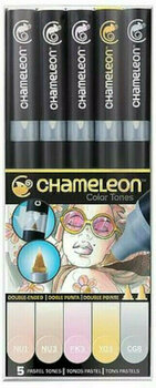 Markere Chameleon Pastel Tones Árnyékoló filctoll Pastel Tones 5 db - 1