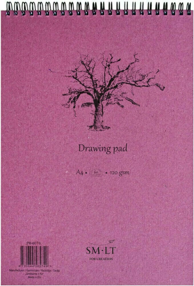 Luonnosvihko Smiltainis Drawing Pad Luonnoskirja 60 A4 120 g
