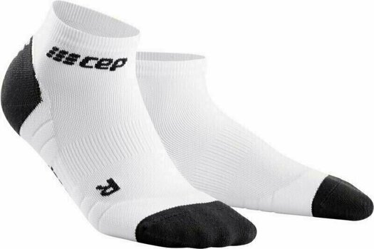 Running socks
 CEP WP4A8X Compression Low Cut Socks White/Dark Grey IV Running socks - 1