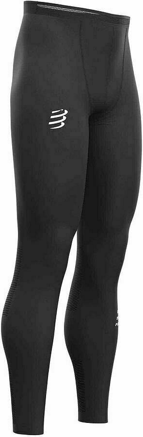 Spodnie/legginsy do biegania Compressport Run Under Control Full Tights Black T3 Spodnie/legginsy do biegania