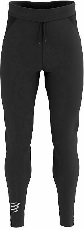 Spodnie/legginsy do biegania Compressport Hybrid Seamless Hurricane Pants Black S Spodnie/legginsy do biegania