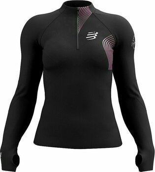 Tricou cu mânecă lungă pentru alergare
 Compressport Winter Trail Postural LS Top W Black Tricou cu mânecă lungă pentru alergare - 1