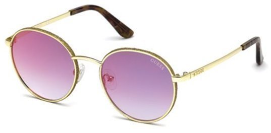 Lifestyle Glasses Guess GU7556 28U 51 Shiny Rose Gold/Bordeaux Mirror