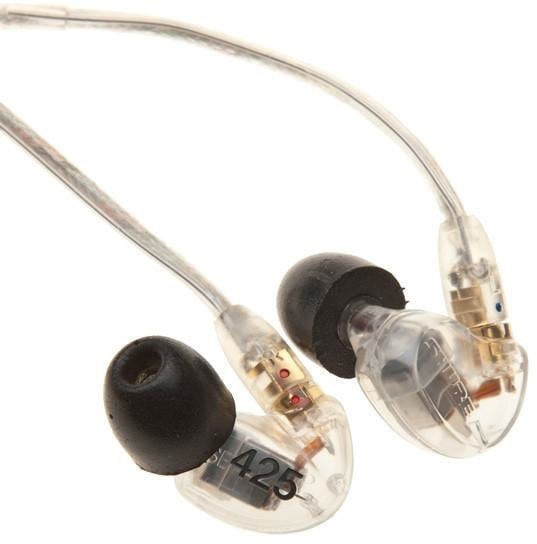 Uho petlje slušalice Shure SE425-CL-EFS Transparentna