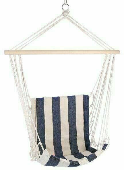 Rede Nils Camp Brazilian Chair Blue/White Rede