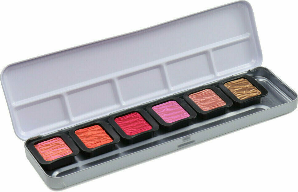 Akvareliniai dažai Fine Tec Set Of Perlescent And Iridescent Watercolor Paints 6PCS F0603