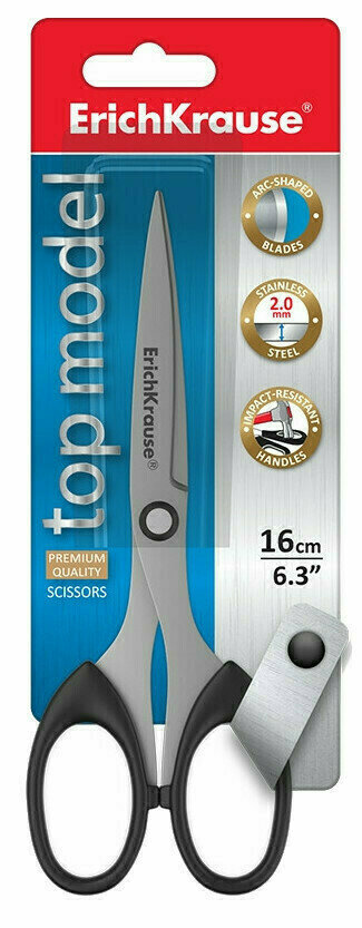 Ciseaux universels Erich Krause Top model Ciseaux universels 16 cm Noir