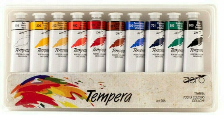 Tempera Paint Creta Color 9206-0010 En uppsättning temperafärger 10x42ml